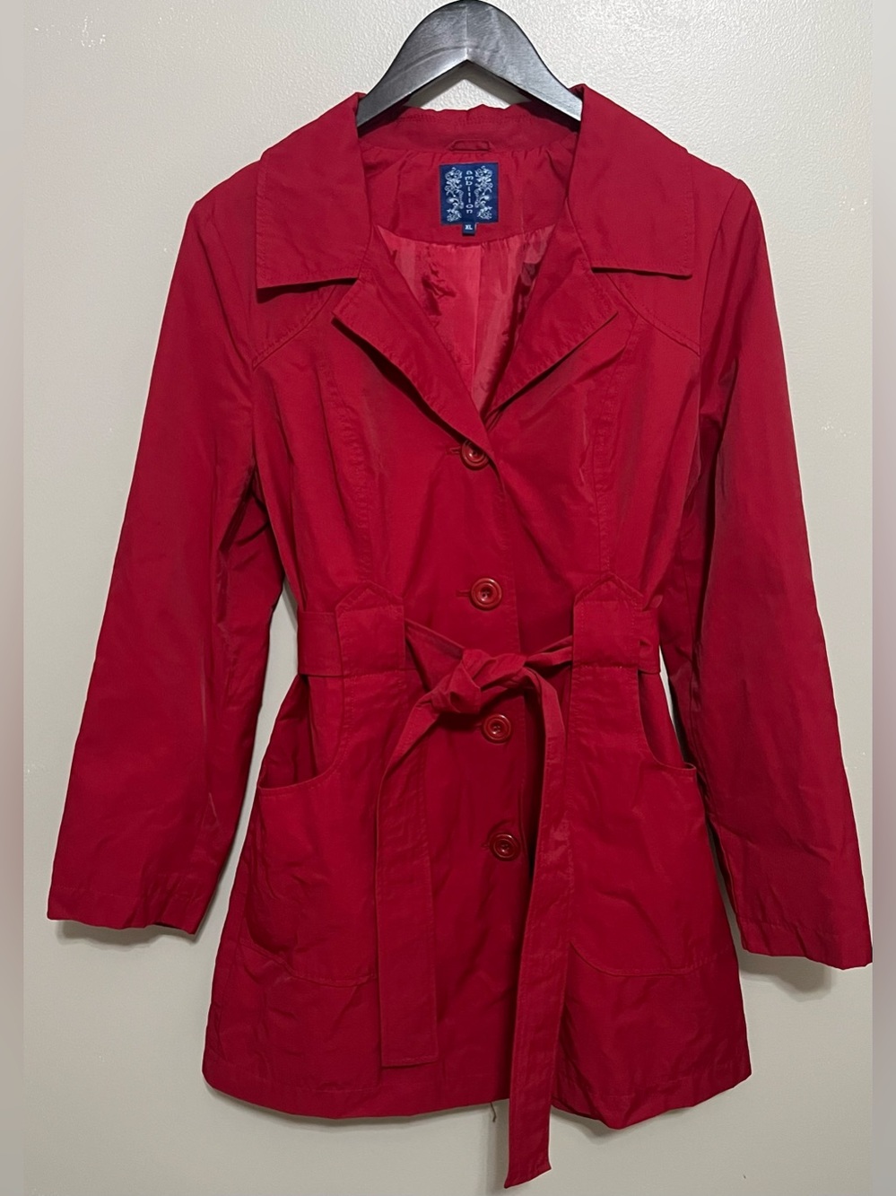 Ambition Women's Belted Trench Coat Size XL